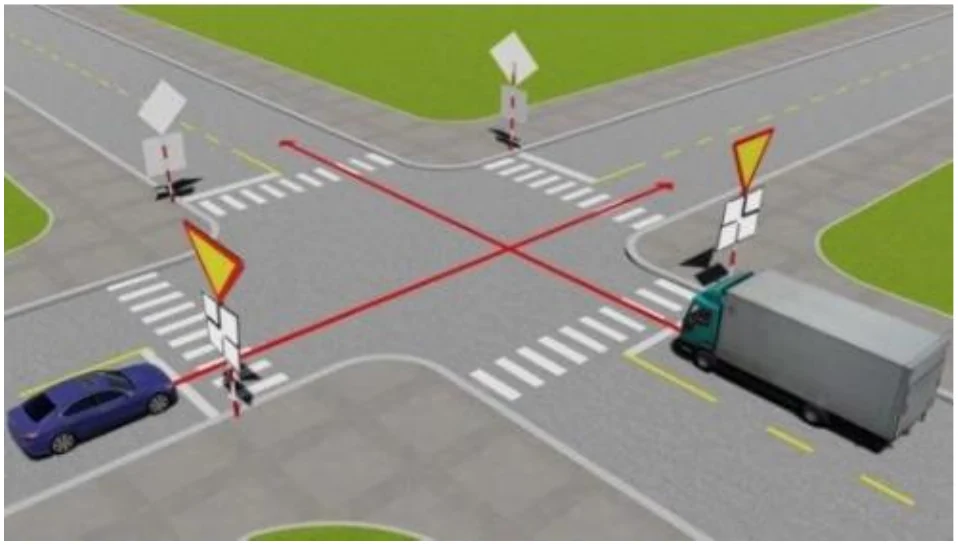 Câu 29 — Thi thử sát hạch hạng D1E - Đề 01