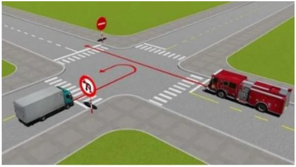 Câu 40 — Thi thử sát hạch hạng DE - Đề 04